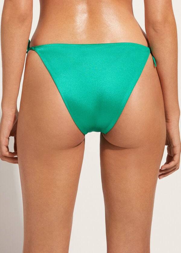 Pantaloni De Bikini Calzedonia String Cannes Dama Verzi | RO1584QZ