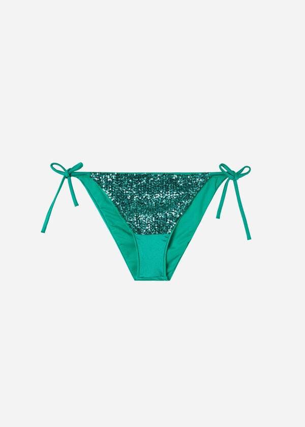 Pantaloni De Bikini Calzedonia String Cannes Dama Verzi | RO1584QZ