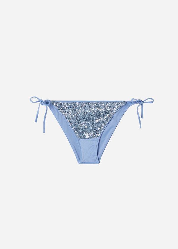 Pantaloni De Bikini Calzedonia String Cannes Dama Albastri | RO1586EX