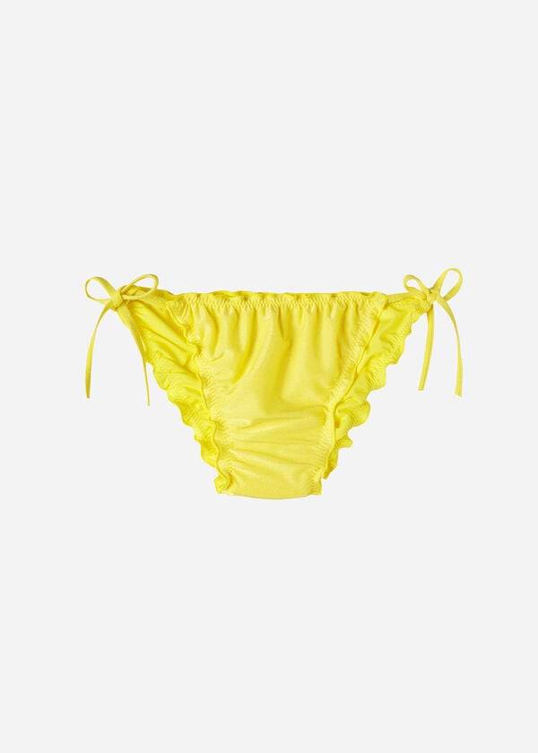 Pantaloni De Bikini Calzedonia String Formentera Dama Galbeni | RO1593PQ