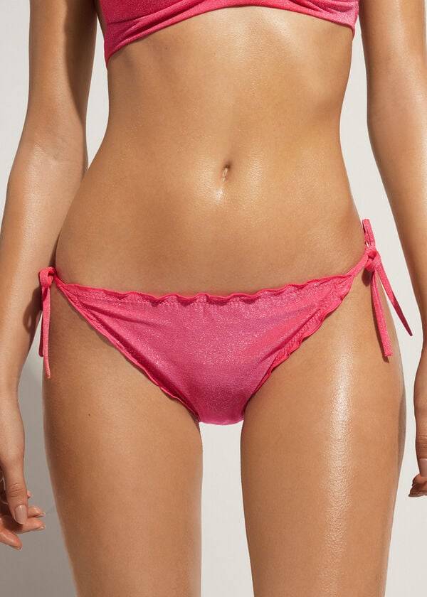 Pantaloni De Bikini Calzedonia String Formentera Dama Roz | RO1595SO