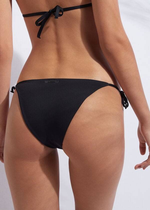 Pantaloni De Bikini Calzedonia String Indonesia Dama Negrii | RO1597FM