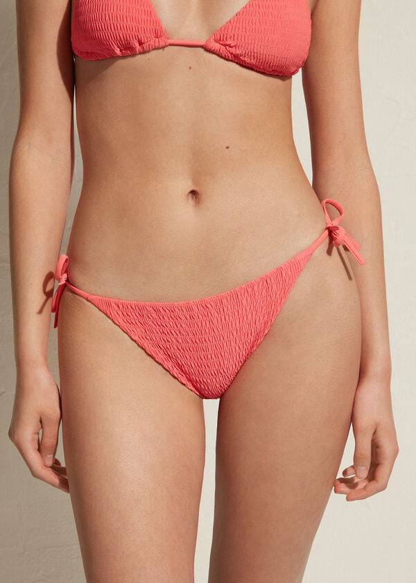 Pantaloni De Bikini Calzedonia String Lanzarote Dama Roz | RO1599HK