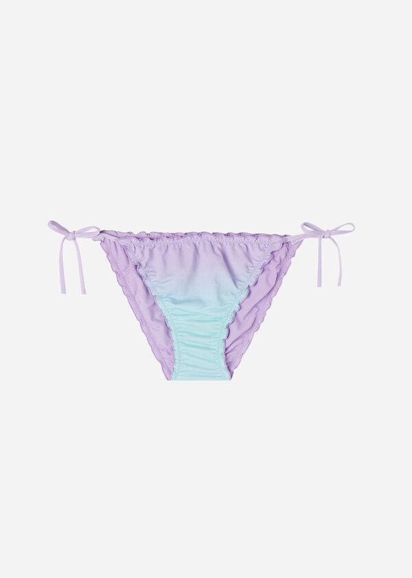 Pantaloni De Bikini Calzedonia String Madrid Dama Violet | RO1602LH