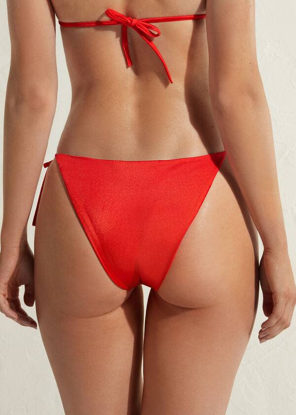 Pantaloni De Bikini Calzedonia String Marrakech Dama Rosii | RO1604XF