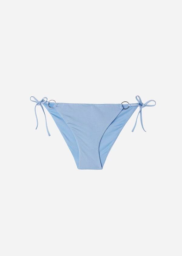 Pantaloni De Bikini Calzedonia String Tie Abu Dhabi Dama Albastri | RO1619PQ