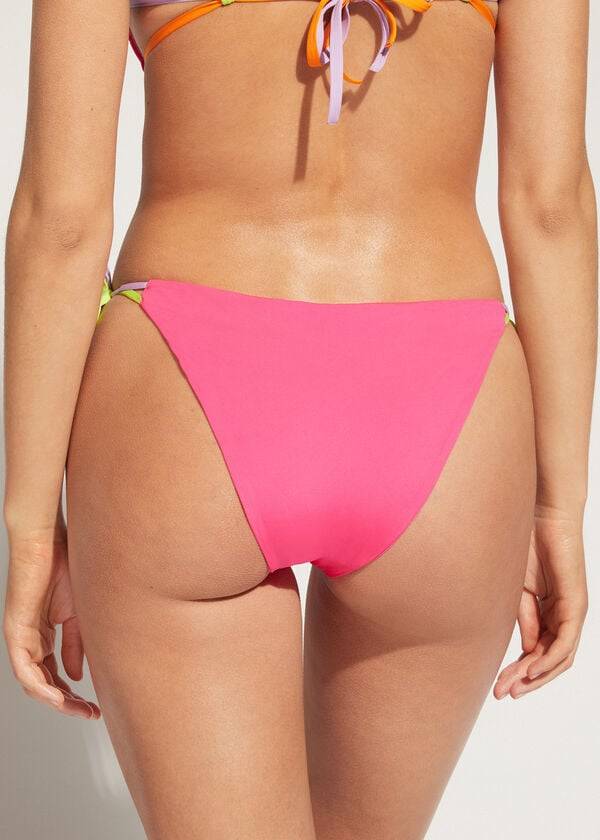 Pantaloni De Bikini Calzedonia String Tokyo Dama Roz | RO1622DN