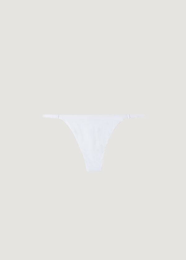 Pantaloni De Bikini Calzedonia Tanga Indonesia Eco Dama Albi | RO1632VD