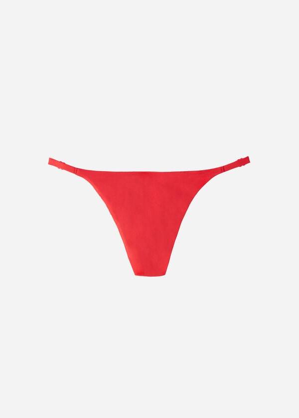 Pantaloni De Bikini Calzedonia Tanga Indonesia Eco Dama Rosii | RO1637WY