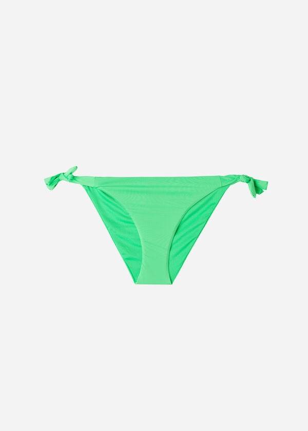 Pantaloni De Bikini Calzedonia Tied Indonesia Eco Dama Verde Menta | RO1647SO