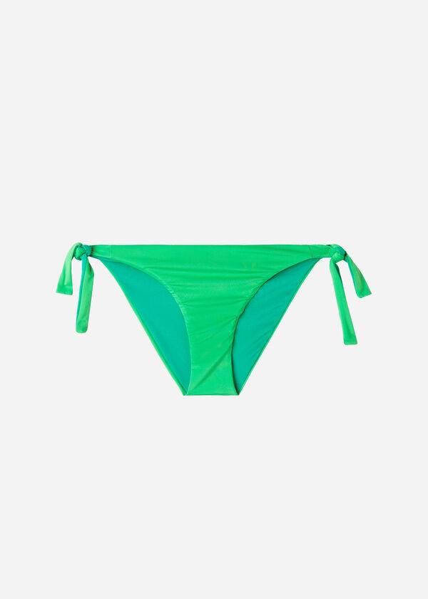 Pantaloni De Bikini Calzedonia Tied Indonesia Eco Dama Verzi | RO1649FM