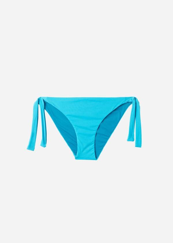 Pantaloni De Bikini Calzedonia Tied Indonesia Eco Dama Turcoaz | RO1651HK