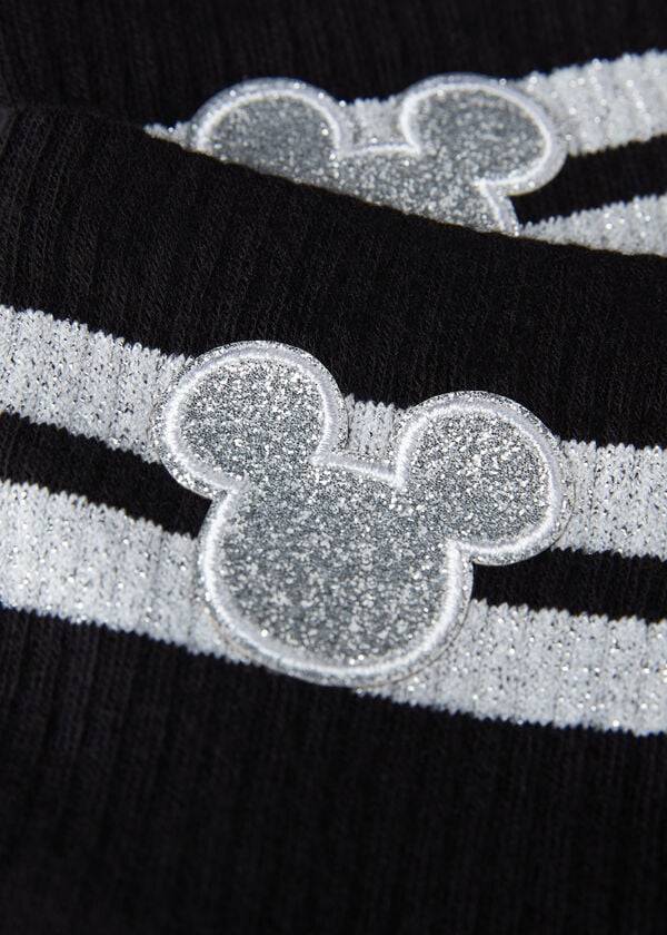 Sosete Calzedonia Disney Mickey Mouse Scurte Sport Dama Negrii | RO2419AP