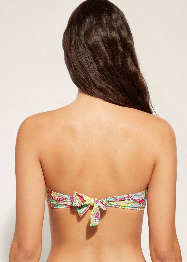 Topuri De Bikini Calzedonia Bandeau Londra Dama Roz | RO1696OR