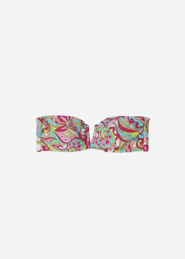 Topuri De Bikini Calzedonia Bandeau Londra Dama Roz | RO1696OR