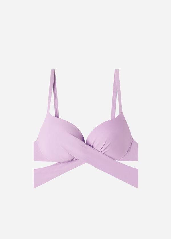 Topuri De Bikini Calzedonia Căptușită Push Up Indonesia Eco Dama Violet | RO1821RW