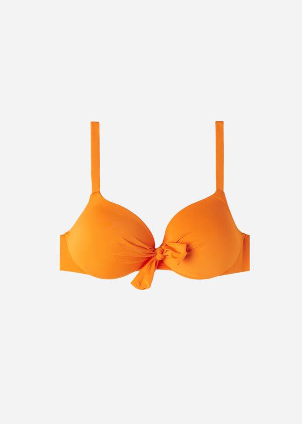 Topuri De Bikini Calzedonia Căptușită Push Up Indonesia Eco Sexy Dama Portocalii | RO1828AP