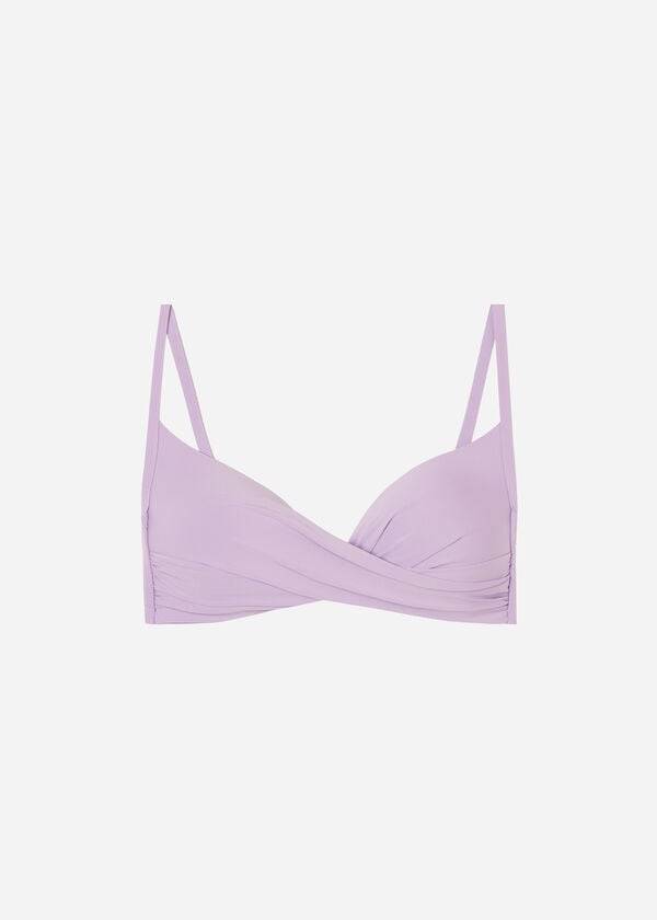 Topuri De Bikini Calzedonia Căptușită Triangle Indonesia Eco Dama Violet | RO1909FM