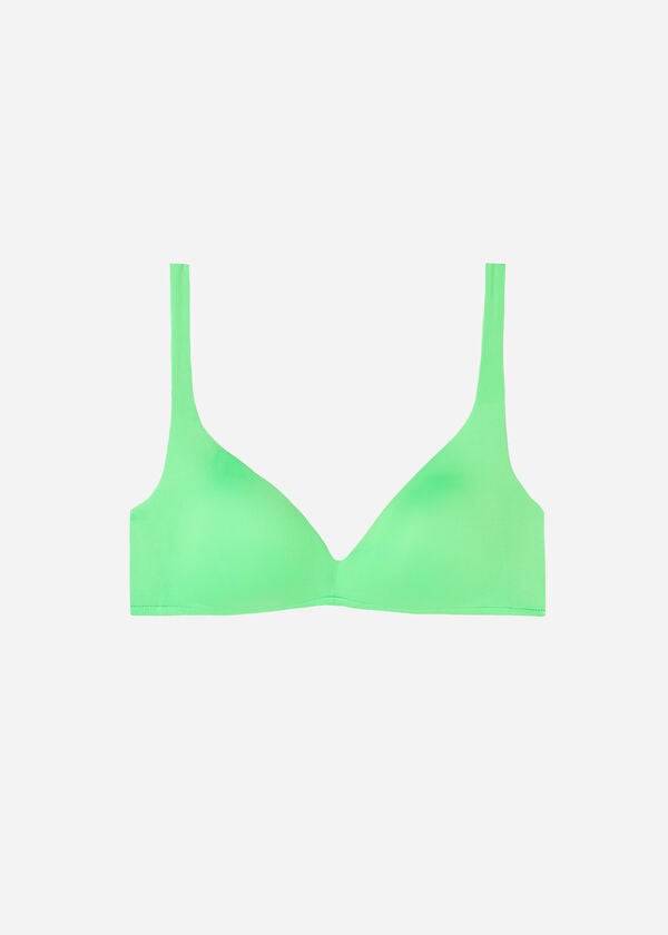 Topuri De Bikini Calzedonia Căptușită Triangle Indonesia Eco rosa Dama Verde Menta | RO1922QZ