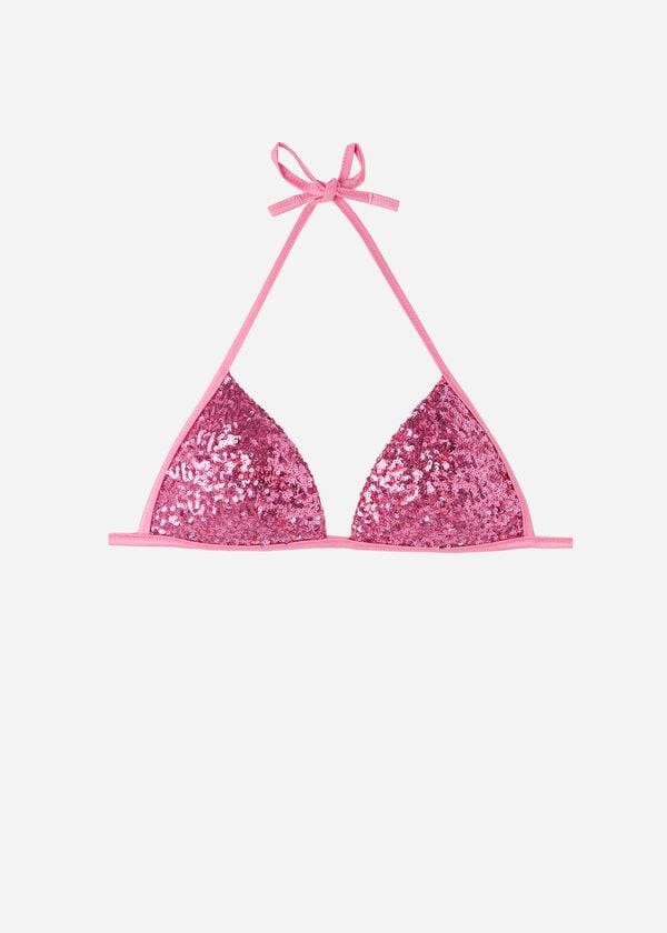 Topuri De Bikini Calzedonia Graduated Căptușită Triangle Cannes Dama Roz | RO1734XF