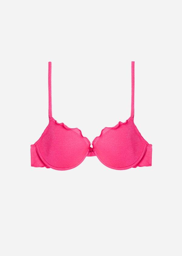 Topuri De Bikini Calzedonia Push Up Formentera Dama Roz | RO1941ZG