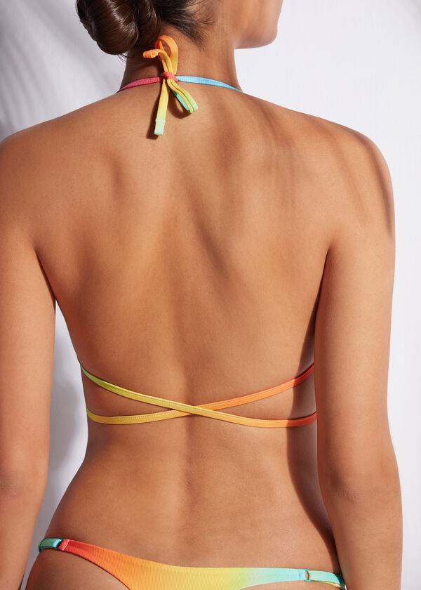 Topuri De Bikini Calzedonia String Triangle Swimsuit Barcellona Dama Colorati | RO1973MA