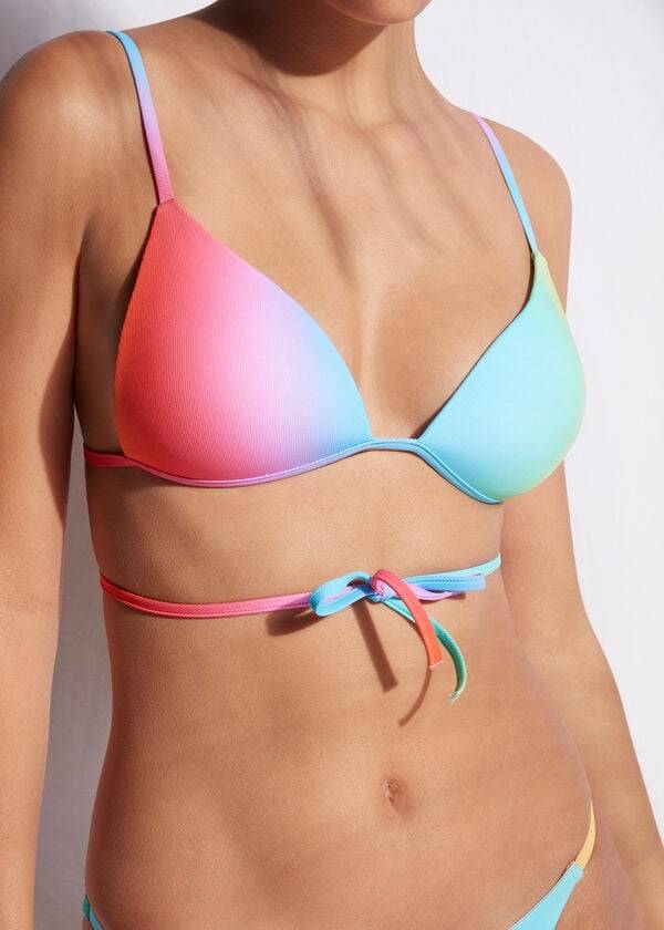 Topuri De Bikini Calzedonia String Triangle Swimsuit Barcellona Dama Colorati | RO1973MA