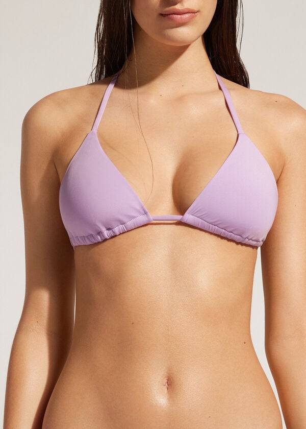 Topuri De Bikini Calzedonia Triangle String Indonesia Eco Dama Violet | RO2036AP