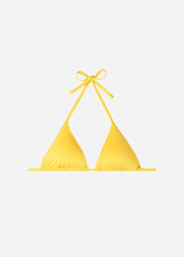 Topuri De Bikini Calzedonia Triangle String Indonesia Eco Dama Galbeni | RO2038DN